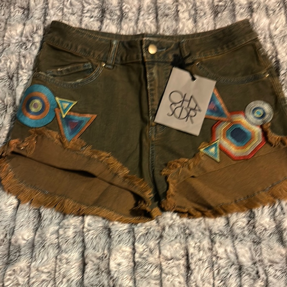 Chaser Desert Den Embroidered Shorts